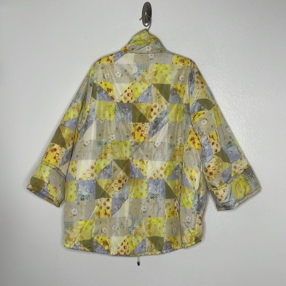 URBAN OUTFITTERS Kit Patchwork Printed Nylon Puffer Jacket Size MEDIUM New - Picture 9 of 9
